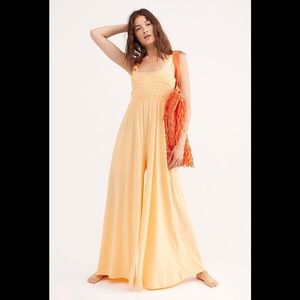 NWT Free People Homecoming Jumpsuit FP Beach Wide Leg Flare